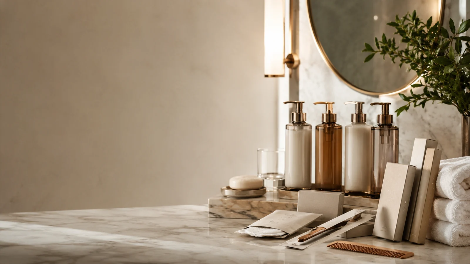 Luxury hotel guest amenities